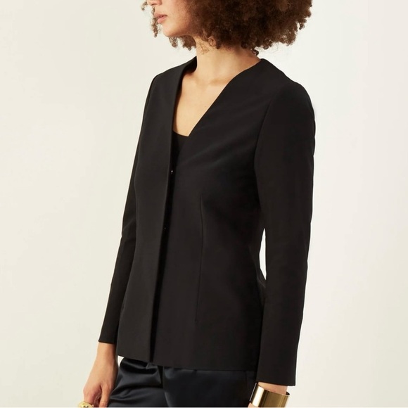 ADAY Trailblazer Blazer Black Tailored Stretch Jacket Sz M - Picture 2 of 11
